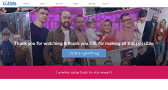 Desktop Screenshot of bubblefoundation.org.uk